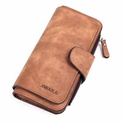 

New Wallet Women Long Cell Phone Pocket Wallet For Credit Cards Photo Holder Coin Pocket Interior Zipper Pocket