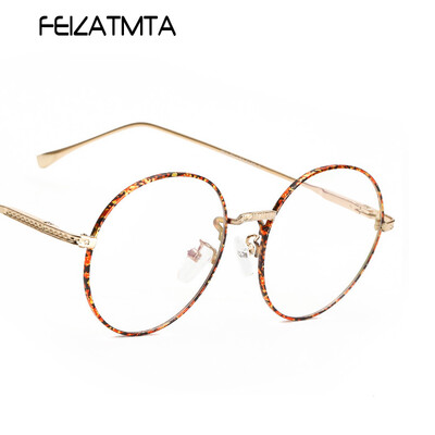 

FEIZATMTA Женская мода Оптические очки Рамки Классические очки Vintage Eyewear Round Frame Глаза миопии для чтения Женские очки