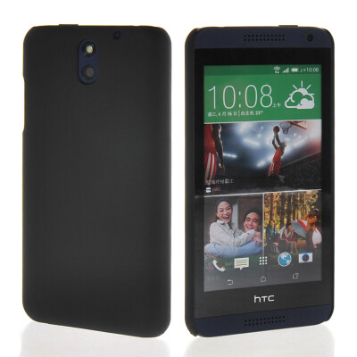 

MOONCASE Hard Rubberized Rubber Coating Devise Back Case Cover for Htc Desire 610 Black