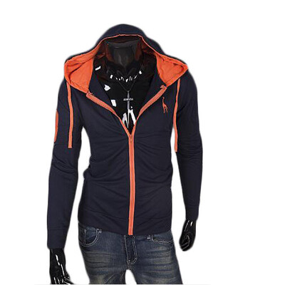 

Zogaa New Mens Hoodie Matchhing Color Embroidery