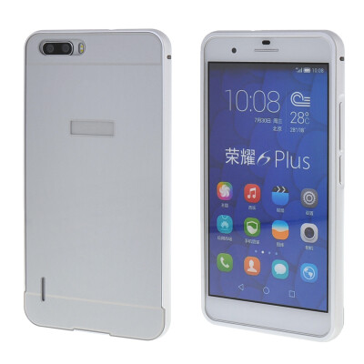 

MOONCASE Huawei 6 Plus Случай 2 В 1 жесткий бампер вставить обложка чехол для Huawei Honor 6 Plus Серебряный