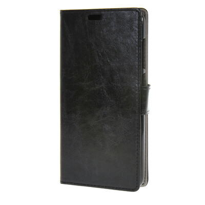 

MOONCASE чехол for ZTE Blade S6 Plus S6+ Кожаный бумажник флип Чехол карты с Kickstand Дело Чехол черный 01