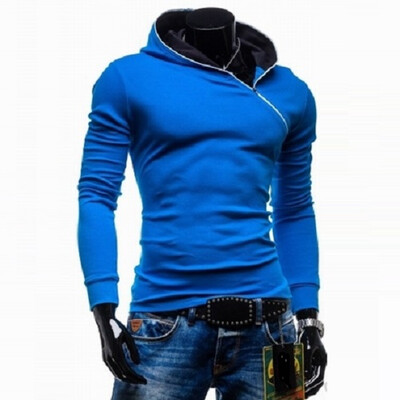 

Zogaa New Mens Hoodie Pure Color Slim