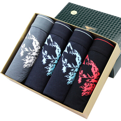 

Jingdong supermarket seven wolves SEPTWOLVES men&39s underwear men&39s cotton in the waist breathable sports triangular underwear four multi-color D3501-4
