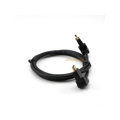 

Black Dual 180 Degree Angle Rotating Male to Male 15M HDMI AudioVideo Cable HDTV