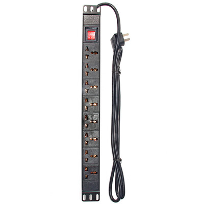 

LIANGGONG (lengon) PDU-MK08 1U PDU гнездо / штекер панель / Guiji посвященной карт вставленной строки перетащите полосу 8 отверстий алюминиевого переключатель двойного разрыва