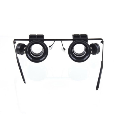

Glasses Type 20X Watch Repair Magnifier with LED Light