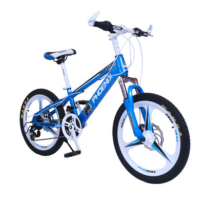 

Phoenix Phoenix bicycle 7-15 three-knife one round youth student mountain bike 20 inch 21 speed peacock blue suitable for height 130160CM