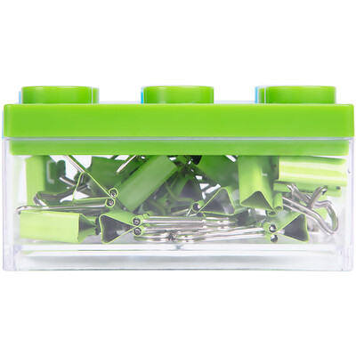 

Fizz 19mm24 only metal dovetail clip color long tail clip small bill phoenix clip office supplies green FZ216005