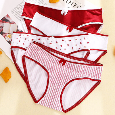 

Nanjiren 4 bow sexy ladies underwear soft&comfortable cotton underwear code