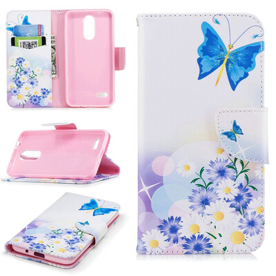 

BEFOSPEY Painting PU LeatherSoft TPU Card Slot Stand Wallet Case For LG K10201853"