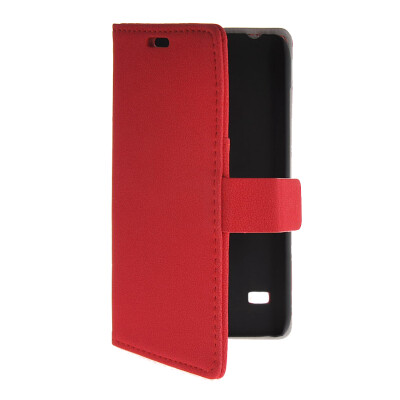 

MOONCASE Slim Leather Side Flip Wallet Card Slot Pouch with Kickstand Shell Back чехол для Huawei Ascend Y550 Red