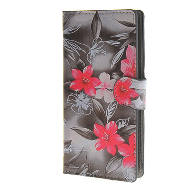

MOONCASE Flower style Leather Wallet Flip Card Slot Stand Pouch чехол для LG G4 MINI A12