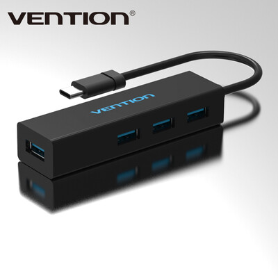 

Vention высокая скорость 4 портных переходников адаптер тип-с к USB 3.0 для LE 1POR телефона и флешки мыши и Клавиатуры