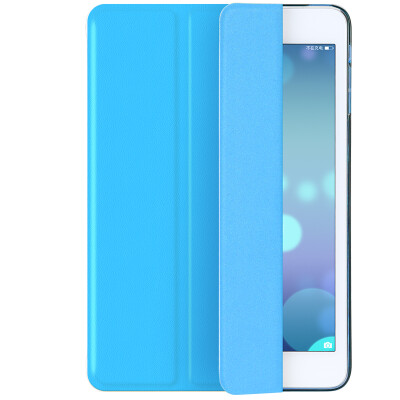 

BIAZE Apple iPad Mini2 31 protective cover shell light drop intelligent sleep three fold leather case PB10-sky blue