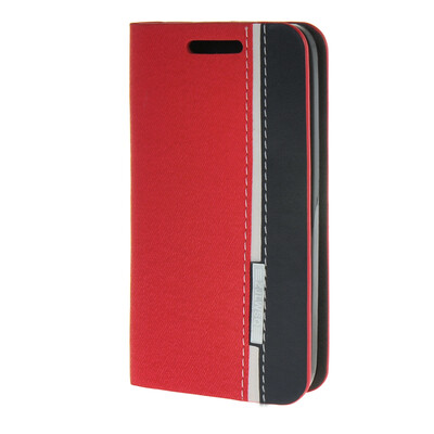 

MOONCASE ЧЕХОЛ ДЛЯ WIKO Goa Minimalist style Leather Card Wallet Flip Slot Bracket Back Cover Red