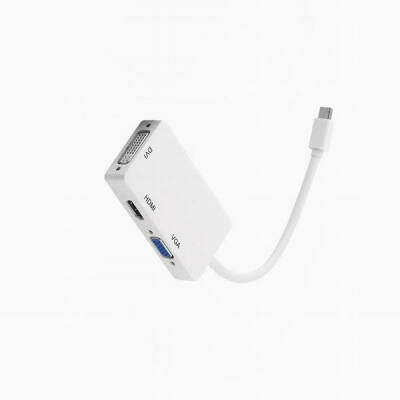 

Huayuan 3 в 1 мини - displayport Thunderbolt для HDMI / DVI / VGA display port кабель адаптер