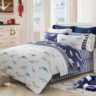 

Meng Jie home textiles produced MINI MEE bedding sets of cotton twill four sets of children&39s bed sheets cover submarine park 15 meters bed 200 230cm