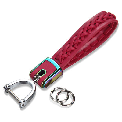 

Authentic zobo car keychain 360° rotating portable stirrup ring key ring car ornaments birthday gift ZB-937A red