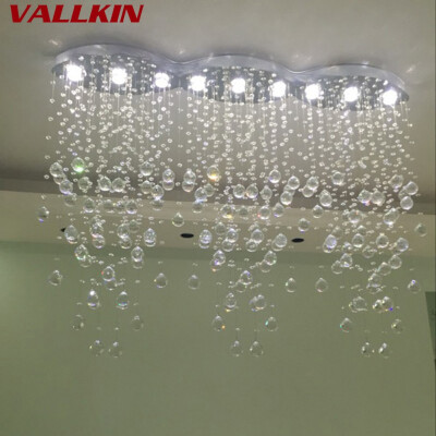 

Modern Crystal Chandeliers Ceiling Lamps Rectangle Luminaria de teto for Aisle Stair Hallway lights Plafon Abajur Lighting Fixture