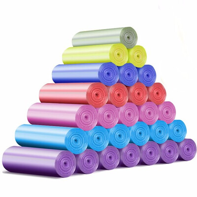 

3 roll Good Qulity Thicken Colored Trash Bags Garbage Bag Storage Plastic Waste Basket Bin Trash Holder Kitchen Bucket Ba