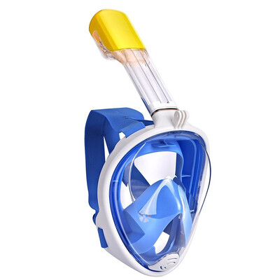 

Full Face Snorkel Mask 180° Panoramic View Snorkeling Diving Mask Goggle Anti Leak Anti Fog Easy Breathing for Unisex Adults Youth