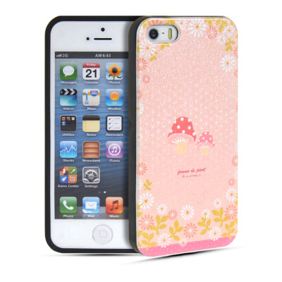 

MOONCASE Watercolor Art Soft Flexible Silicone Gel TPU Skin Shell Back Case Cover for Apple iPhone 5 / 5S