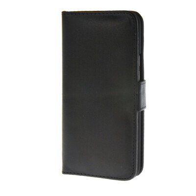 

MOONCASE Smooth skin Leather Side Flip Wallet Card Holder Stand Pouch Case Cover for HTC One M9 Black