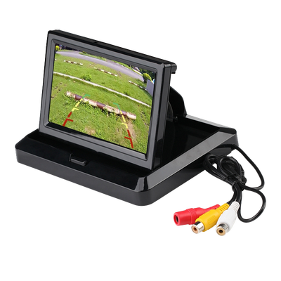 

5 дюймов Складной экранный монитор TFT LCD Автомобильный монитор заднего вида с зеркалом заднего вида Парковка + Ночное видение Автомобильная задняя обратная камера Широкий угол