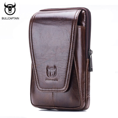 

BULL CAPTAIN 2018 MENS leather BELT WAIST bag military Fanny PACK molle small money phone WAIST PACK bum pouch PURSE 007