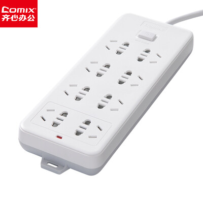 

Coix New Coordinate 8 Position Combination Hole 3 Meters Large Pitch Total Control Switch Socket Strip Patch Panel Terminal Block Socket Tow Board PC-8030