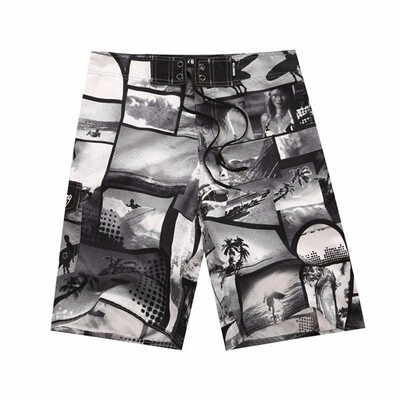 

Mans Fashion Sports Running Surfing Quick Dry Pattern Printed Beach Shorts