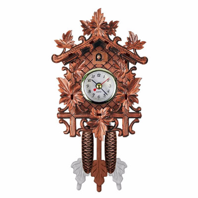 

Cuckoo Wall Clock Bird Wood Hanging Decorations for Home Cafe Restaurant Art Vintage Chic Swing Living Room Style 4