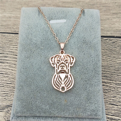 

New Boxer Necklace Trendy Style Boxer Pendant Necklace Pet Dog Jewellery Women Charm Jewelery