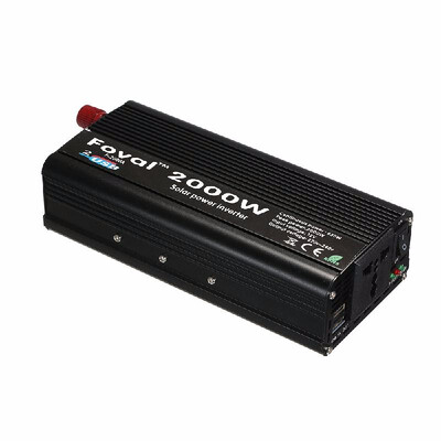 

Fashion 2000W WATT DC 12V To AC 220V Portable Car Power Inverter Charger Converter EU Plug