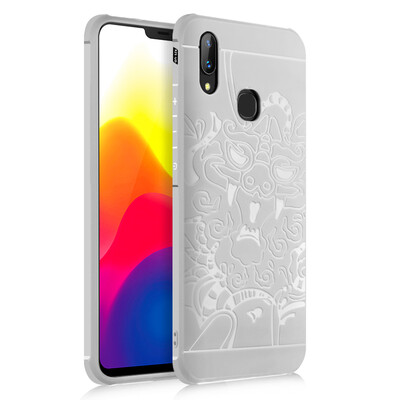 

Goowiiz Phone Case For Vivo X21X21 UD Carved Dragon Thin Matte soft Silicone Prevent falling