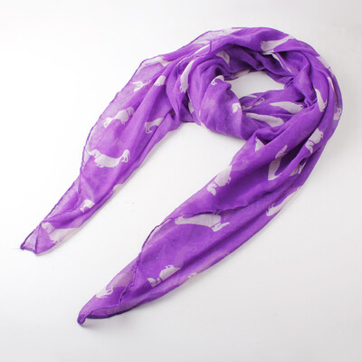 

Guttavalli New Fashion Dogs Print Long Shawl Summer Autumn Viscose Soft Animals Scarf Skinny Vintage Small Dog Wraps