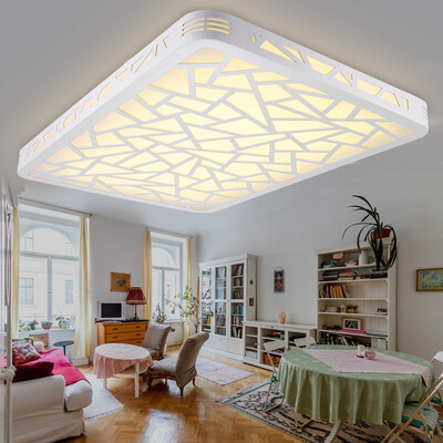 

First (sdhouseware) led ceiling lamp bedroom light Daqing wood art 90 * 65cm three color temperature led72w with light source DD1604
