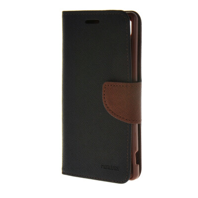 

MOONCASE Cross pattern Leather Flip Wallet Card Slot Stand Back чехол для Sony Xperia M4 Black Brown