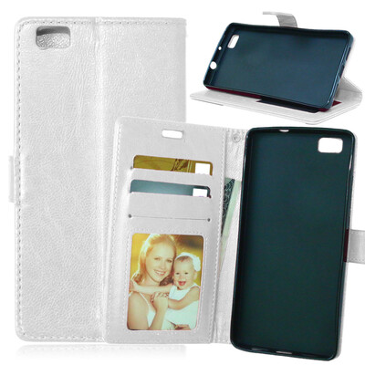 

MOONCASE Чехол для Huawei Ascend P8 Lite Фолио слот Флип кожаный бумажник карты и складной подставкой Feature Чехол Обложка