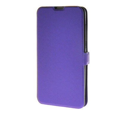 

MOONCASE Cross pattern Flip Pouch Leather Wallet Slim Stand Case Cover for Nokia Lumia 535 Purple