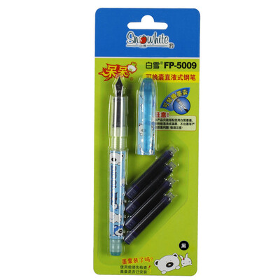 

Snow snowhite FP-5009 straight-tube pouch pen blue pen black ink