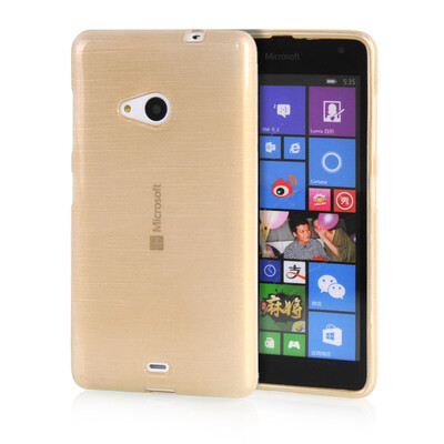 

MOONCASE Candy colors Soft Flexible Silicone Gel TPU Skin Shell Back ЧЕХОЛ ДЛЯ Microsoft Lumia 535 Yellow