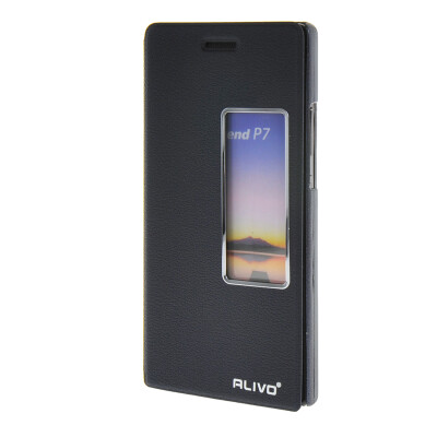 

MOONCASE Huawei Ascend P7 чехол для View Slim Leather Flip Pouch Bracket Back Cover Sapphire