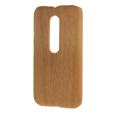 

MOONCASE Case for Motorola Moto G3 Hard Rubber Back Case Cover Brown