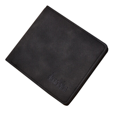 

Fashion Men PU Leather Short Wallets Casual Small Thin Card Holder Purses