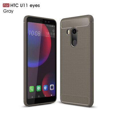

Goowiiz Phone Case For Htc U11 EyesU11 PlusU11 Life Fashion Slim Carbon Fiber TPU Soft Silicone Prevent falling