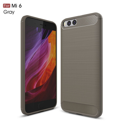 

For Xiaomi 6 Carbon Fiber Phone Cases Soft Anti-Knock Cover For Xiaomi MI 6 case