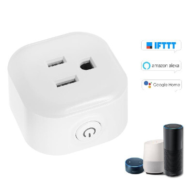 

Mini Wifi Smart Socket with Energy Monitoring Function Bulgy OnOff Button Smart alex-a Outlet Support APP Remote Control Timing F