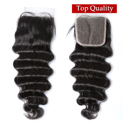 

Nami Hair Best Quality 4x4 Lace Closure Chinese Virgin Hair Loose Deep Wave Free Part Human Hair Closure